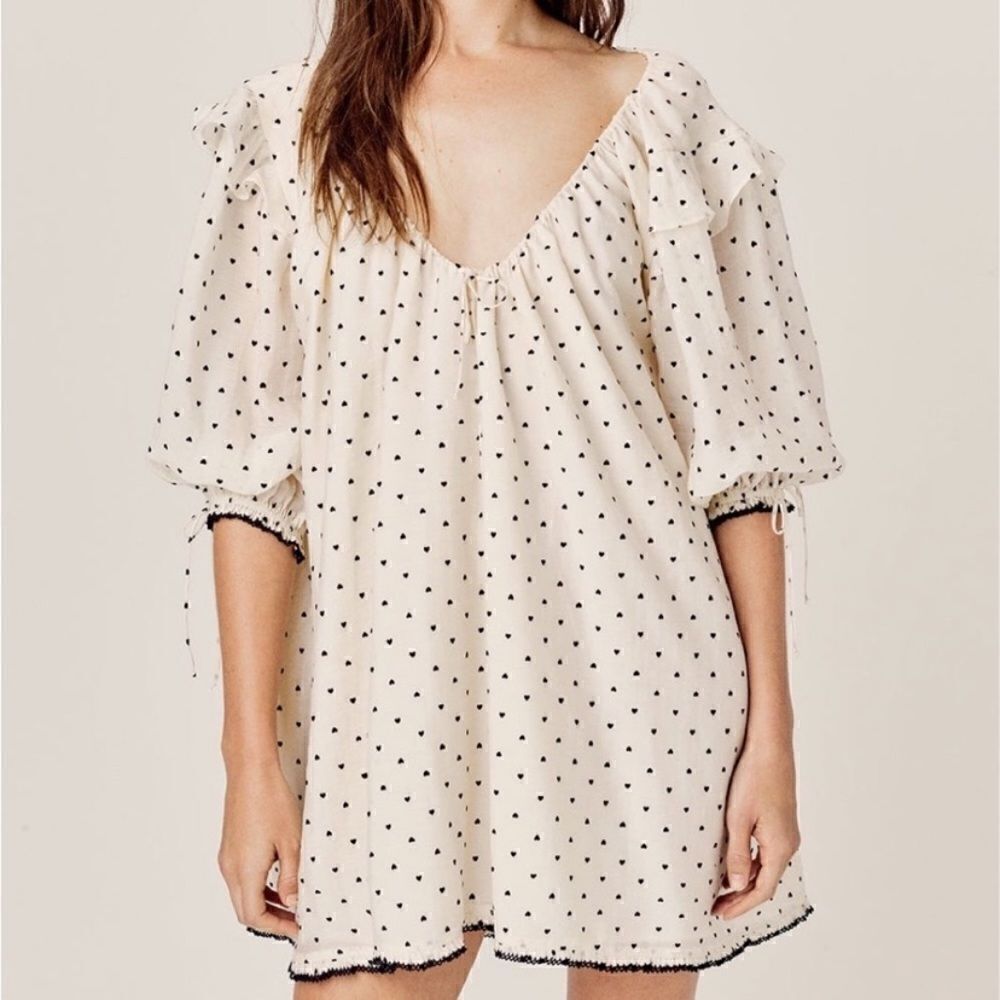 NWT For Love & Lemons Small Eden Mini Dress cutest versatile